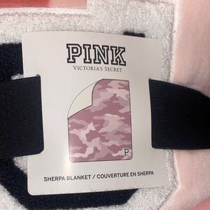 Victoria's Secret Pink Camo Sherpa Blanket